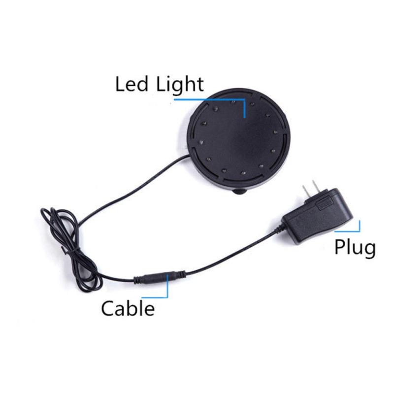 Водонепроницаемый аквариумный светодиодный светильник для дайвинга с воздушным пузырем, многоцветная лампа для декора аквариума