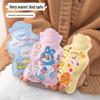 Cute Cartoon Water Injection Hot Water Bottle - Small Hand Warmer for Students In Winter.