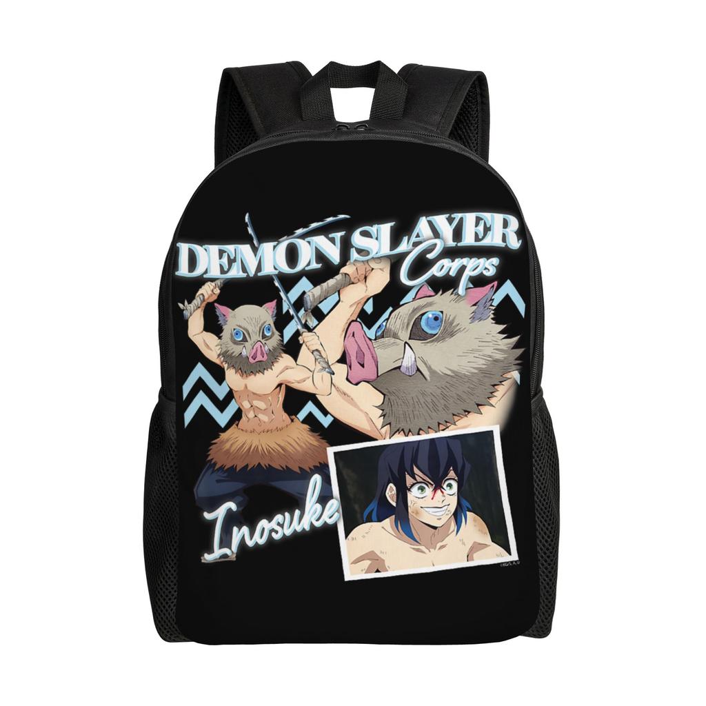 Рюкзаки Клинок, рассекающий демонов Kimetsu no Yaiba Незуко Пробужденный демон Daypack mochila Для офиса Ретро Моющийся Rucksack