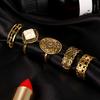 5Pcs/Set Vintage Women's Finger Knuckle Midi Stack Tip Rings Jewelry Gift Golden