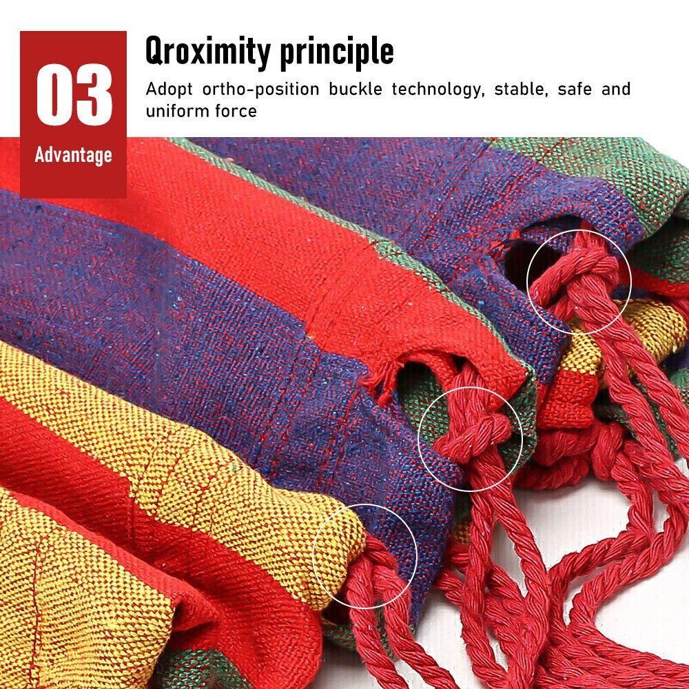 Толстая парусиновая подвесная кровать портативный односпальный широкий новый гамак для отдыха на открытом воздухе