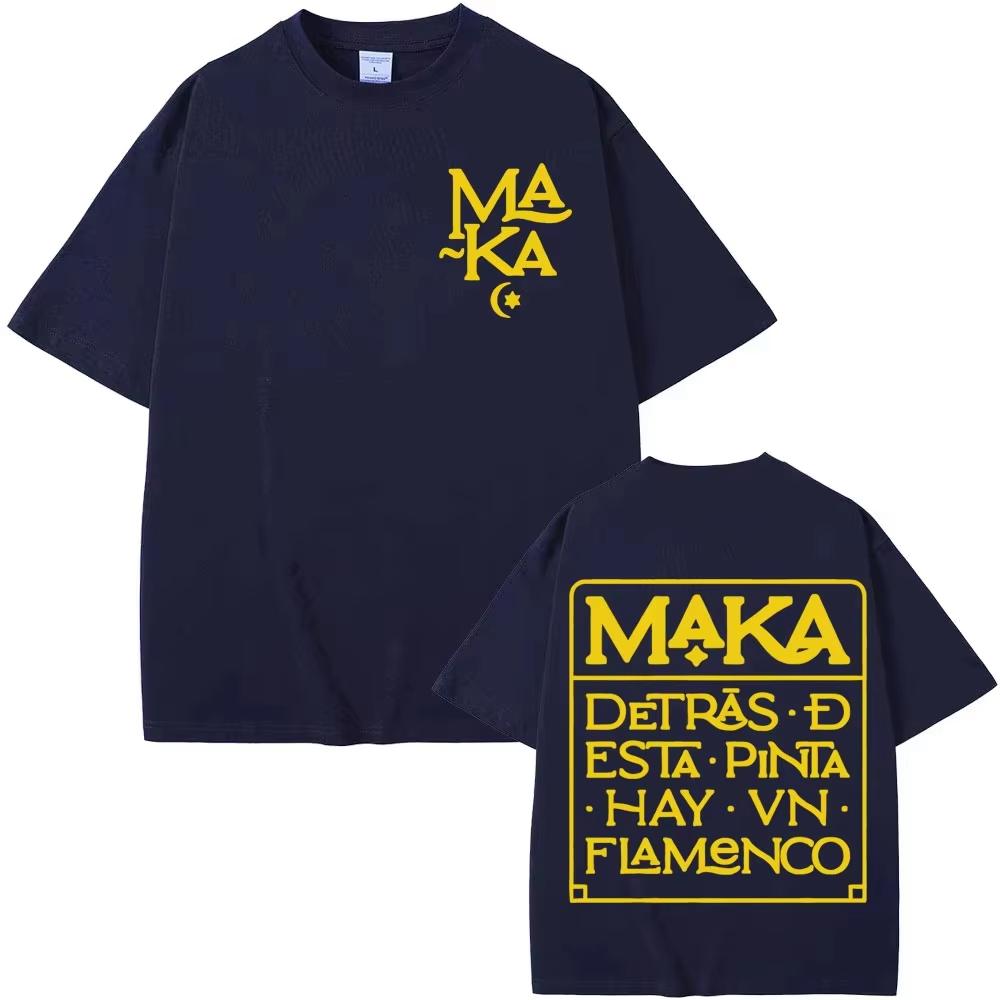 Футболки с графическим принтом Rapper Maka Detras Desta Pinta Hay Vn Flamenco Мужские Женские Модные Повседневные Хлопковые Топы с Короткой Рукавом
