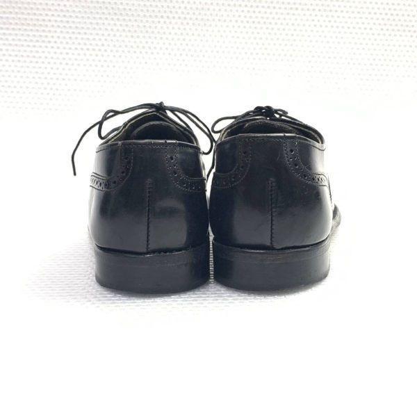 80s 90s Vintage USA Made Dexter Size 8M 25.5 26.0cm Wholecut Dress Shoes Black(USED)