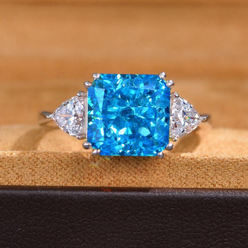 Gica Gema 100% 925 Sterling Silver Zircon Gemstone Wedding Engagement Ring For Women Fine Jewelry Gifts