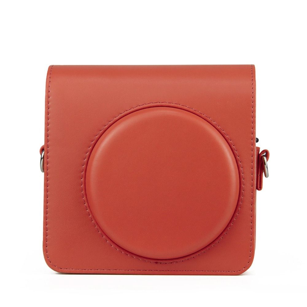 Bright Color Protective Cover PU Leather Storage Bag Case with Adjustable Strap Instant Camera