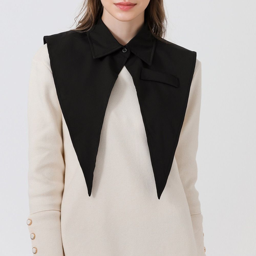 New Lapel Fake Collar Vintage Detachable Shirt Collar for Women Blouse Sweater False Collar Lapel Top Neckwear Ties