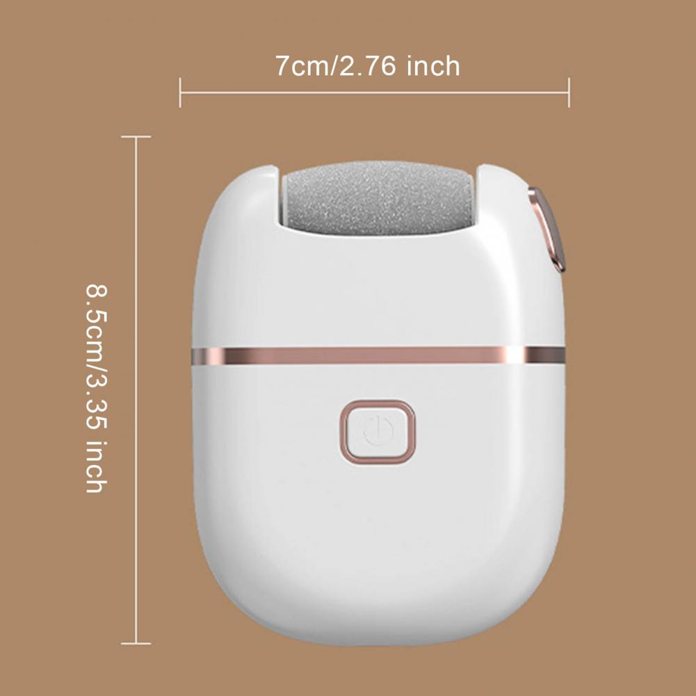 Electric Foot File Callus Remover Rechargeable Foot Scrubber Self-Adhesive Pads with 2 Grinding Heads Foot Care Pedicure Kit