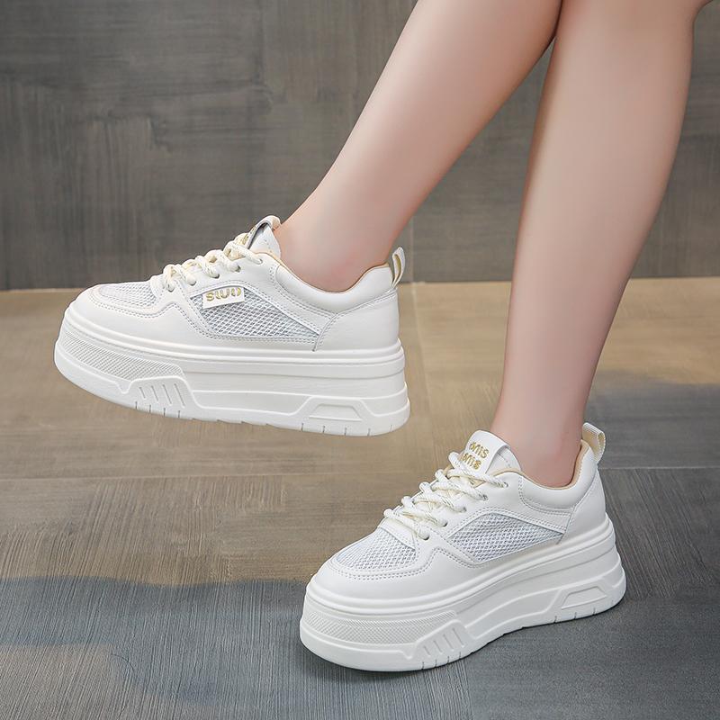 New Fashion Women's Casual Vulcanized Shoes New Trend Versatile Thick-soled Shoes Women's Breathable Tennis Shoes Zapatos
