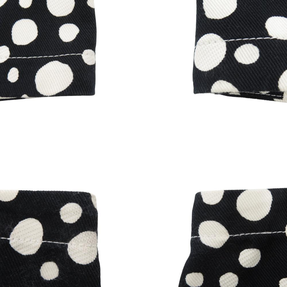 Used AUTHENTIC LOUIS VUITTON x Yayoi Kusama infinity dot Mini skirt Black cotton