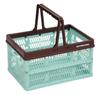 CAPTAIN STAG Folding Container Basket Folding Handy Container with Handle L Size Mint Green CS Charmant UL-1033