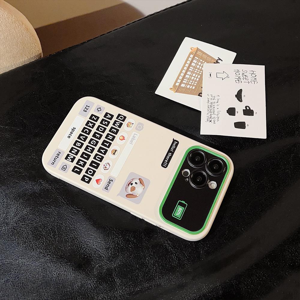 Applicable To 15Pro Max Chat Box Puppy IPhone 13 Personality Cartoon 11 Anti Fall 16 Sets