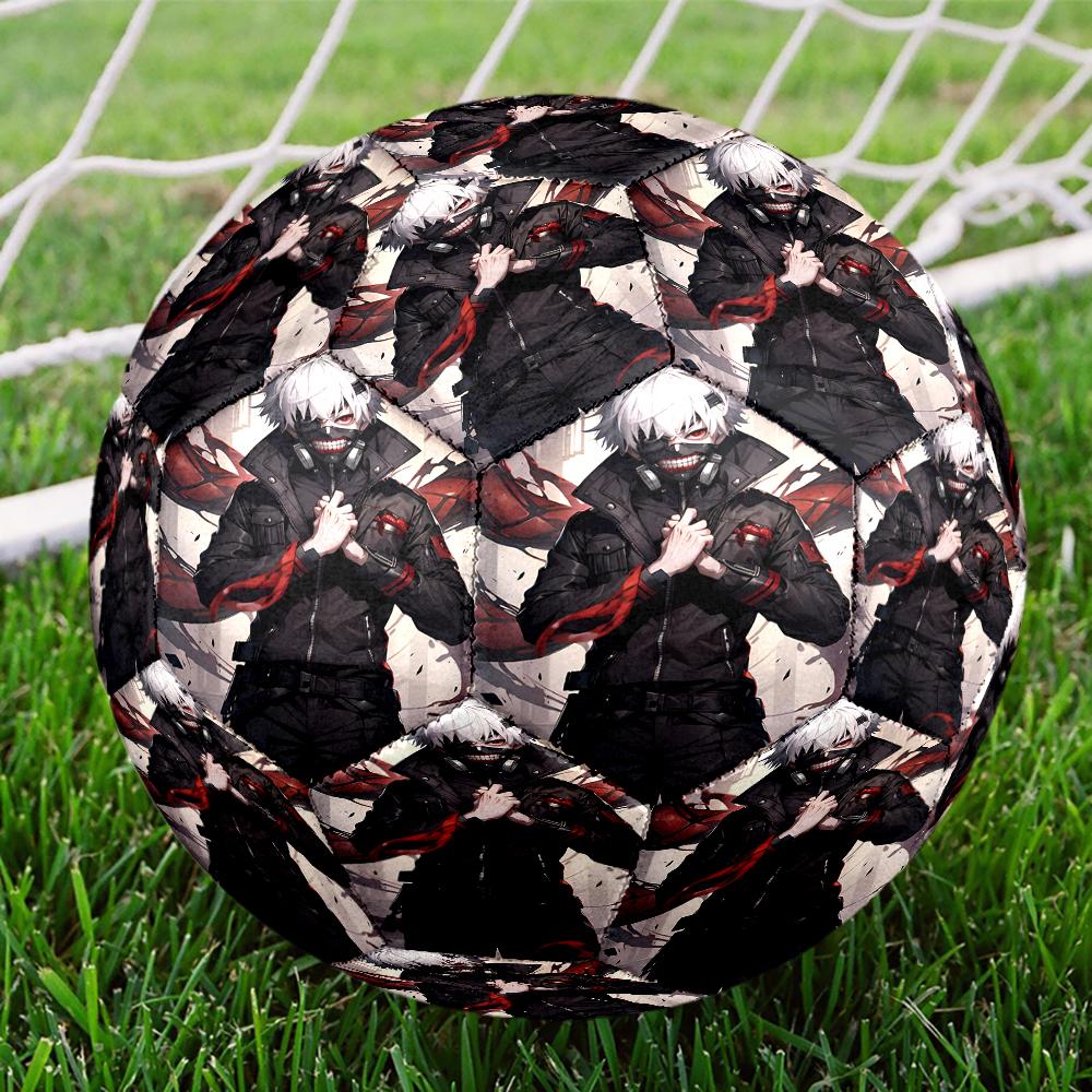 Tokyo Ghoul Masked Mystery Size 5 Soccer Ball,Indoor/Outdoor Suitable for Training Matches Tournaments Practice Games Perfect Gift for Fan