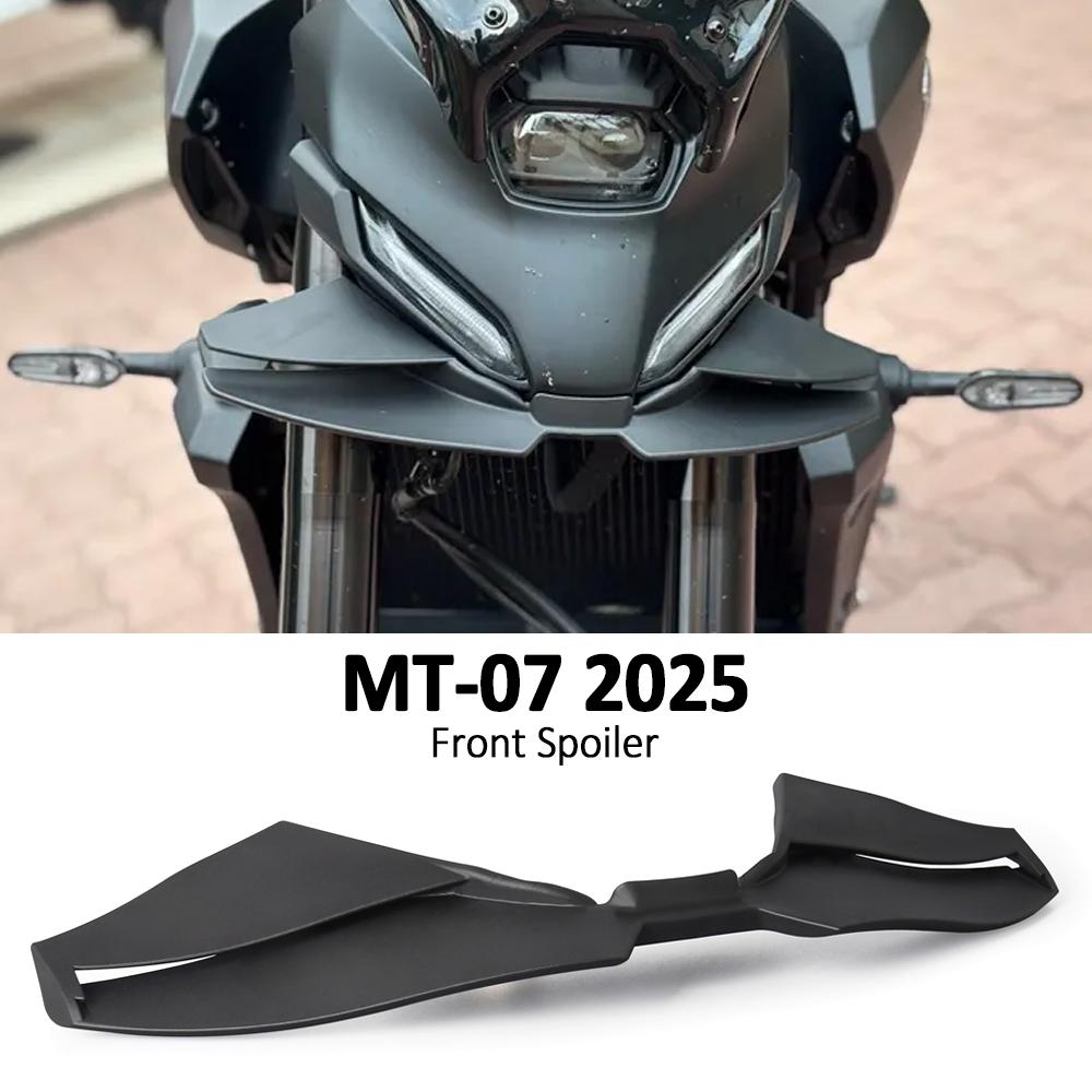 MT07 2025 Спортивные Передние Спойлеры Downforce для Naked Мотоциклов Аэродинамический Дефлектор Крыла Аксессуары для Мотоциклов Для YAMAHA MT-07 MT 07 mt07