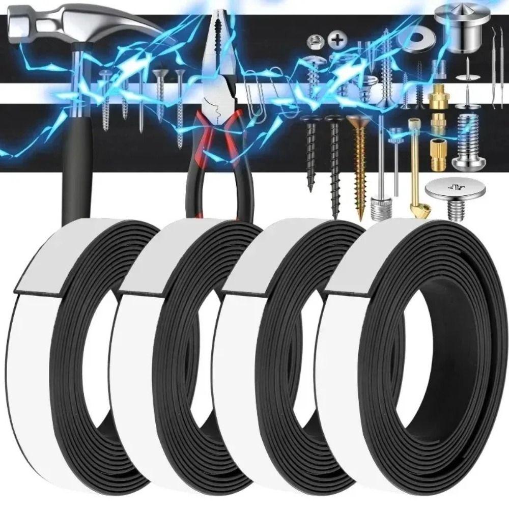 1Meter 39.37inch Rubber Magnet Tape Strong Flexible Magnets Stripe  Refrigerator Photo Posters