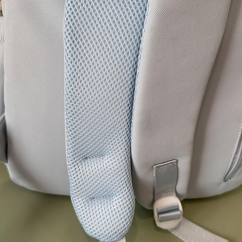 Рюкзак для ученика средней школы, женский рюкзак для компьютера с цветными блоками, большой вместимости, для книг