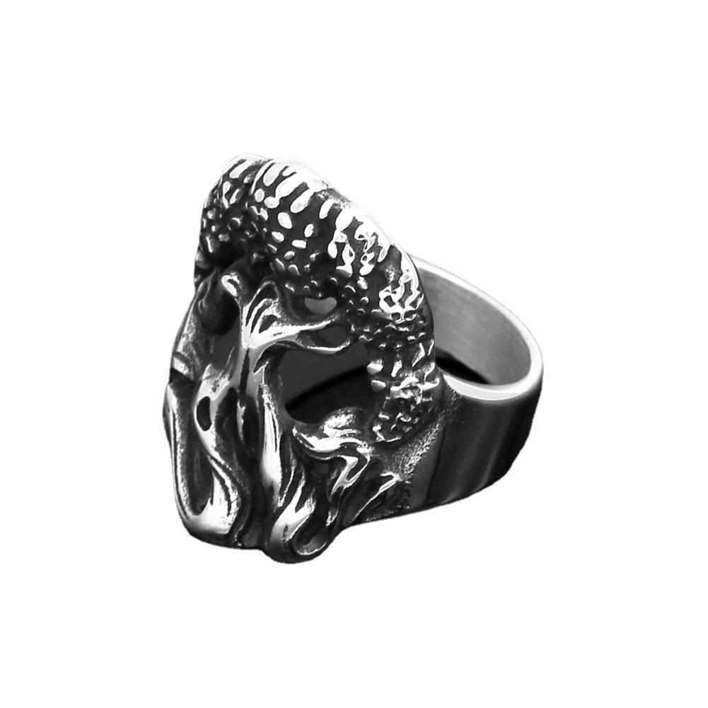 New Nordic Mythology Vikings Guarding the World Tree of Life Ring