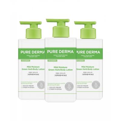 OntheBody Pure Derma Лосьон для тела Зеленые травы 400 мл X 3