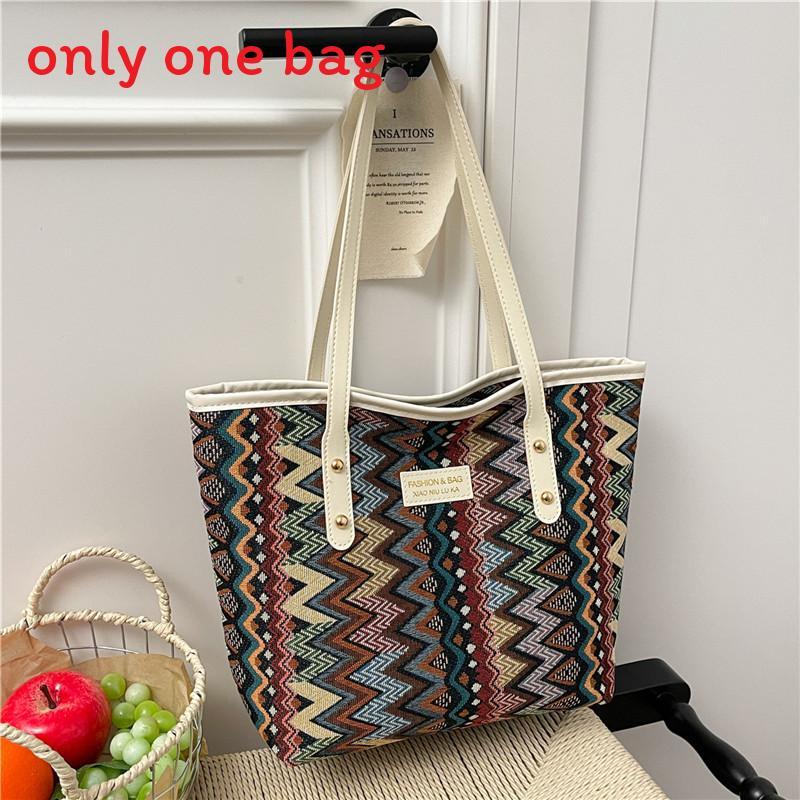 Urban Street Fashion Canvas Tote Bag Women Large Capacity For School And Commute