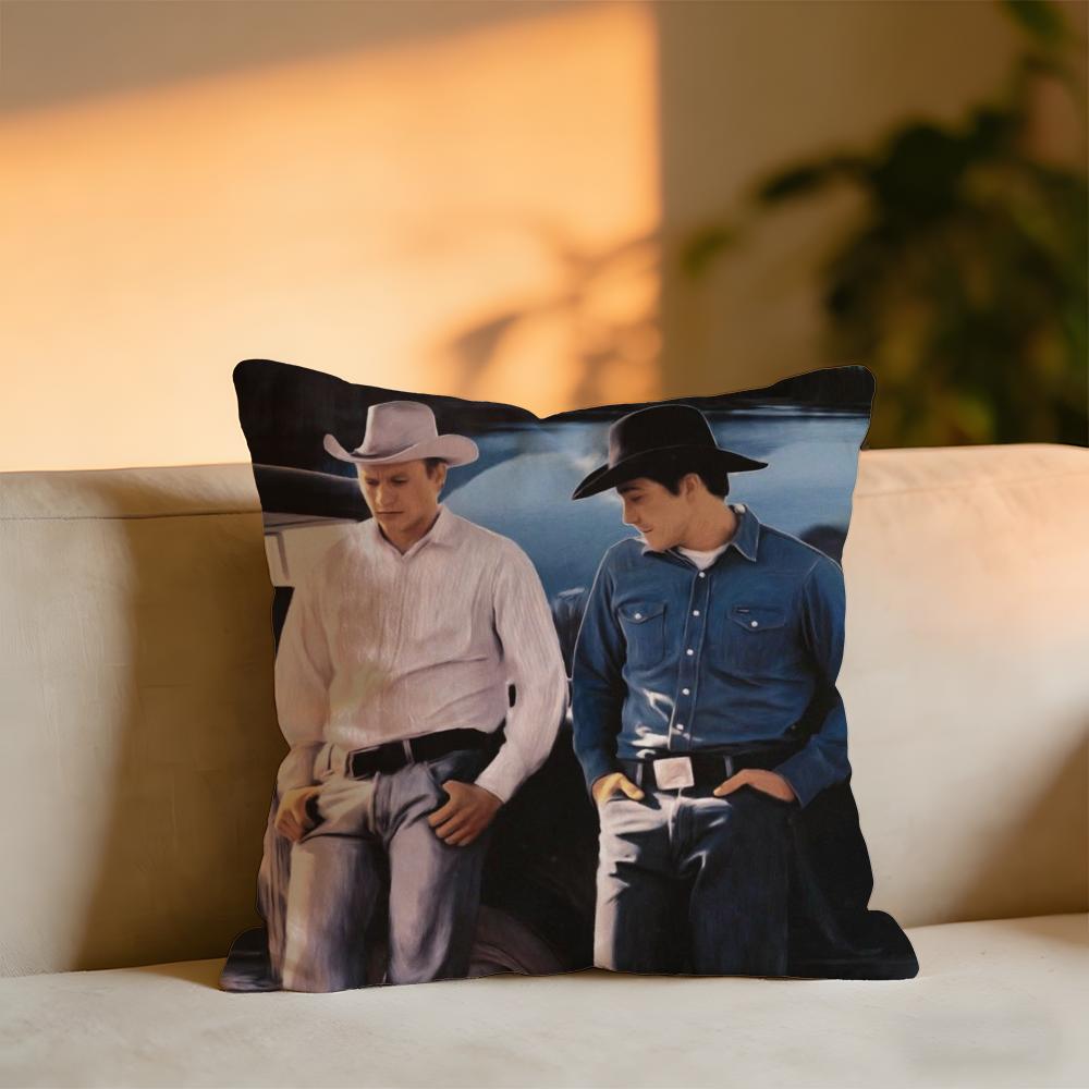 Brokeback Mountain Cushion Cover Cozy Velvet Throw PillowSoft Warm Cushion For Sofa Bed
