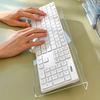 Acrylic Computer Keyboard Stand Clear Keyboard Riser Lift Tray Non-slip Transparent Desktop Keyboard Holder Office Supplies