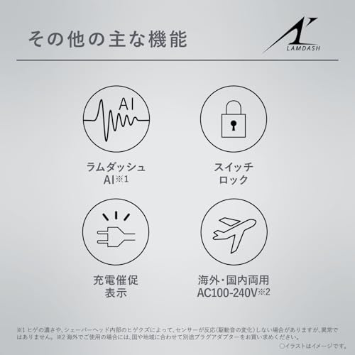 Panasonic Shaver Ramdash 3 Blade Electric Razor Men's Charging Stand Close Contact 3D Head ES-L360D-S Silver