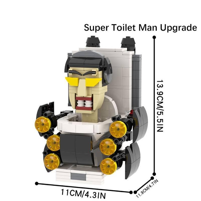 Набор строительных блоков Mocskibidi Toilet для творческих детей с 100–500 разноцветными деталями