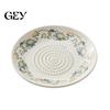 Grated Garlic Serving Dish Ceramic Grinder, Multi-Functional Grating Plate, Manual Ginger Grater Zester Bowl, All-in-One Prep Mixing Dish, Kitchen