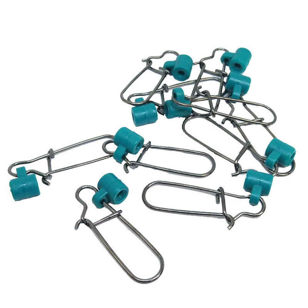 Fishing Tools Nickel 8# 220LB Swivels Snap Fishing Sinker Fishing Swivels Heavy Duty Fish Finder