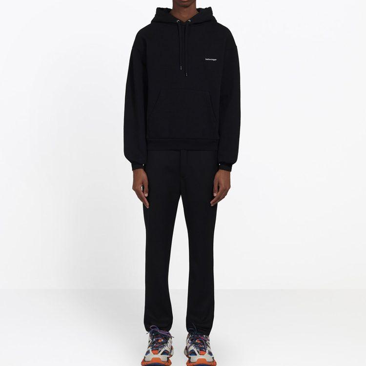 Balenciaga Худи с принтом маленького контрастного логотипа 556145TYK271000