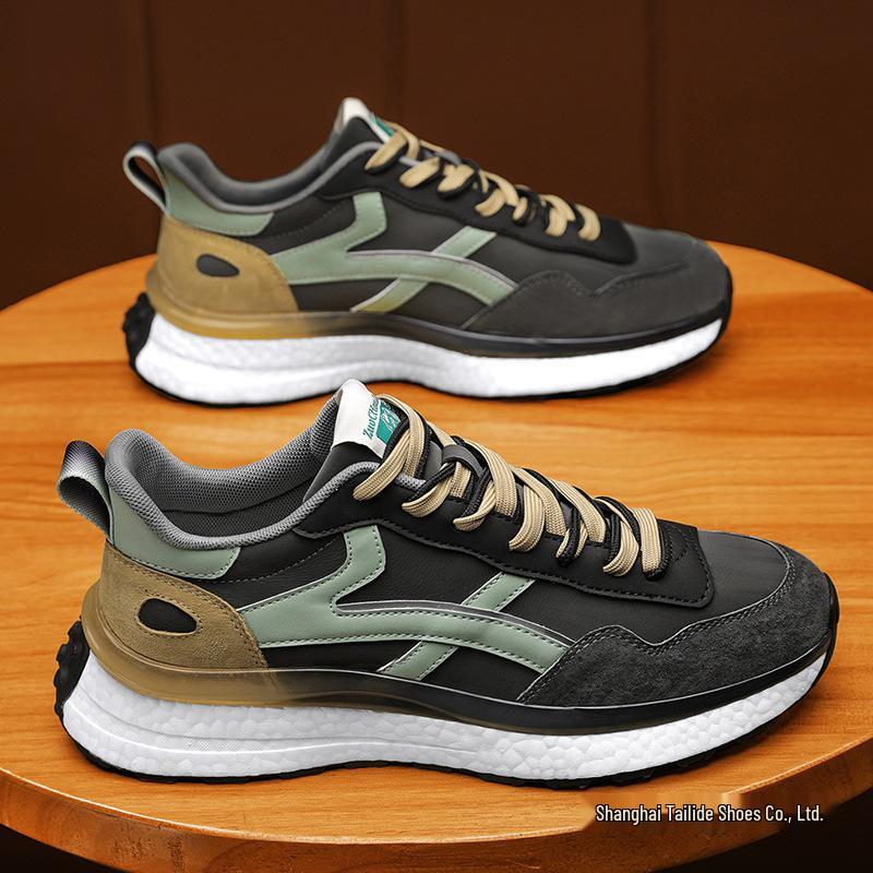 Модные кроссовки из натуральной кожи для мужчин и женщин - Размер 45, Универсальные для осени и зимы