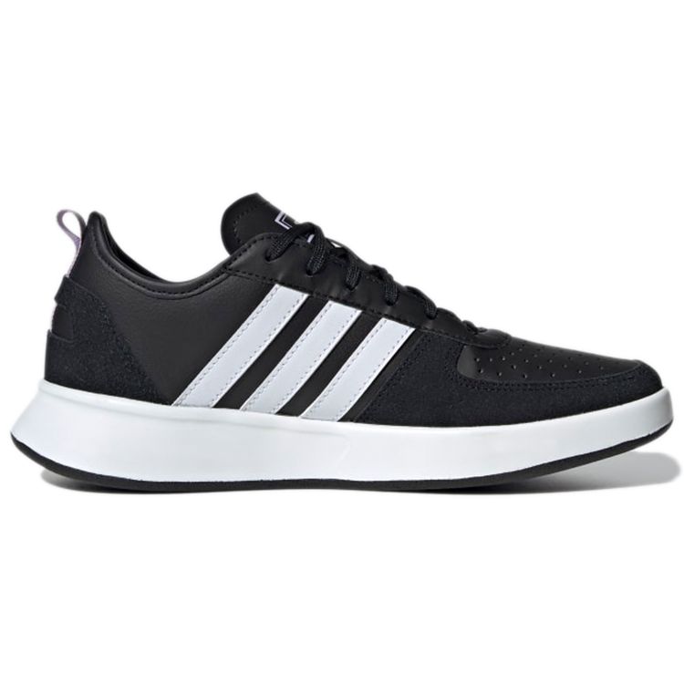 adidas Кроссовки Court 80s Кожаные Прочные Низкие Теннисные Кроссовки Женские Кроссовки Черные FW9178