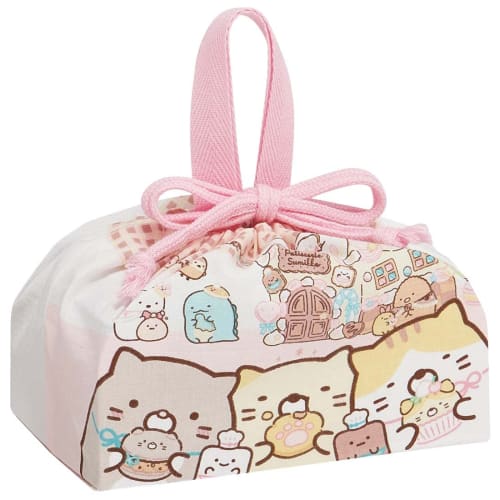 Skater Children's Lunch Box Drawstring Bag Sumikkogurashi Sweets Shop Made In Japan KB7-A