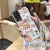 Cartoon Phone Holder Phone Case For TCL 40SE/T610K Wristband Waterproof Durable Soft Case Shockproof Anti-knock Cute