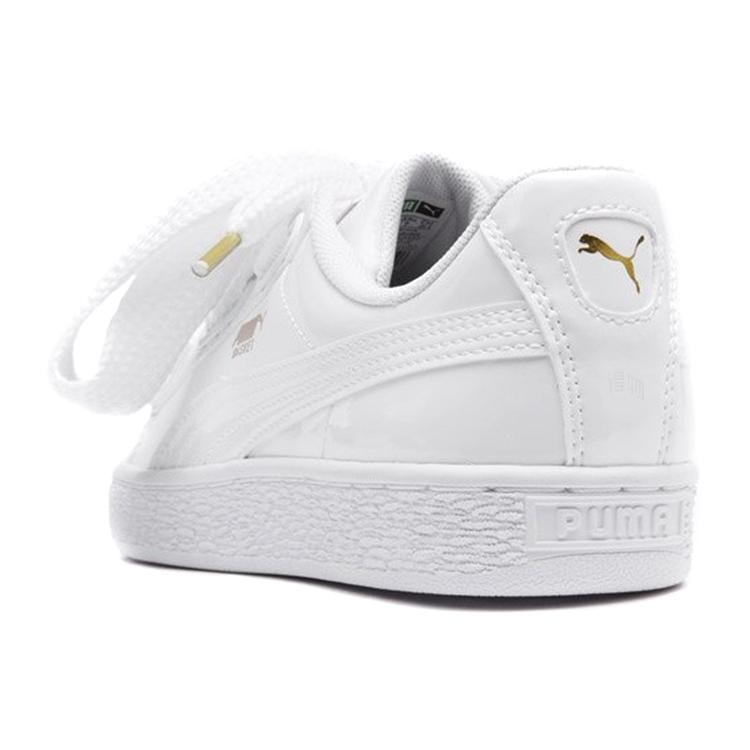 Puma Корзина Сердце Лакированная Белая Женская 363073-02