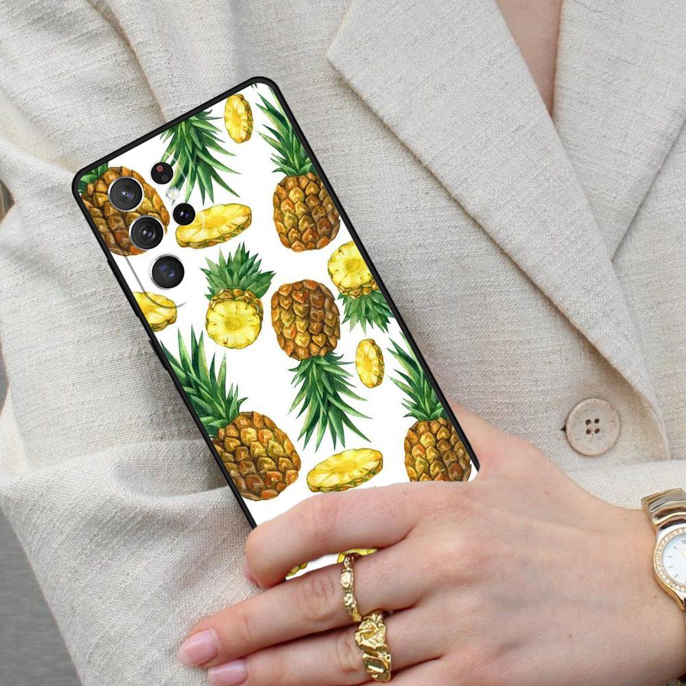 Summer Fruit Pineapple Cell Phone Case for Samsung Galaxy S26 Ultra S25 S24 S23 S22 S21 S20 Note10 Cover