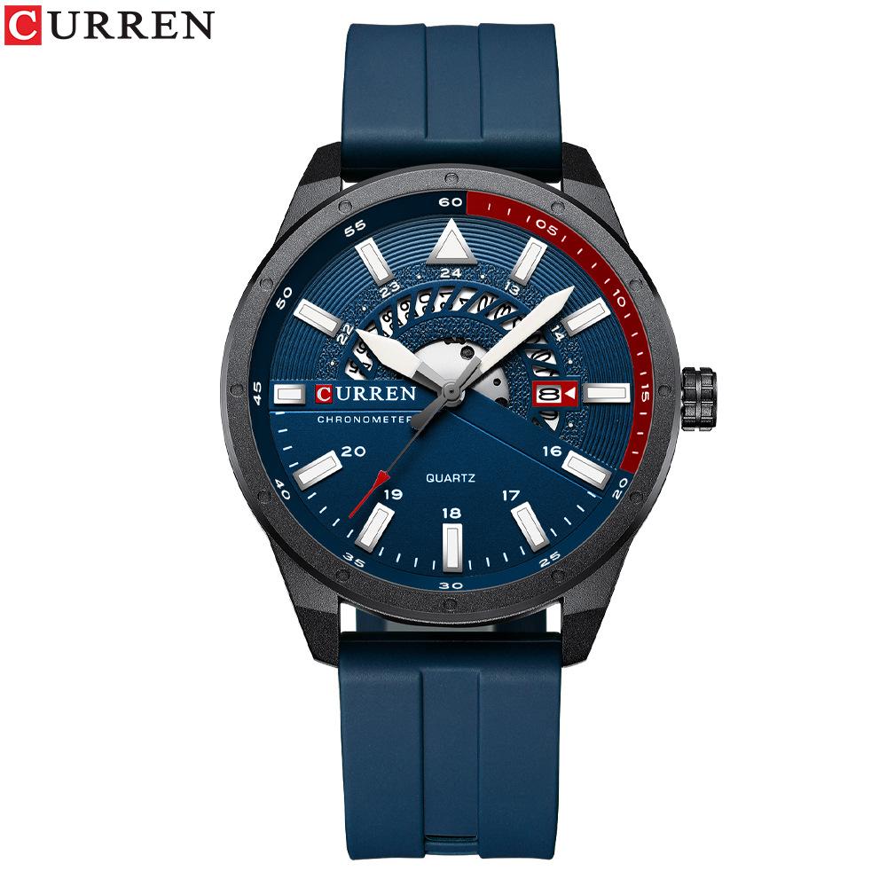CURREN Men's Waterproof Tape Quartz Watch Business Calendar Men's Watch
