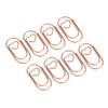 100pcs Paper Clips Portable Heart Shape Rustproof Electroplated Metal Paperclips Office Supplies Rose Gold