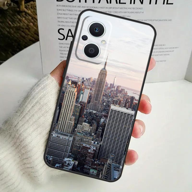 Чехол для телефона Нью-Йорк для OPPO Reno 8T 14F 13 F 12 11 10 14 Pro 7 8 Lite OPPO Find X8 X6 X5 X9 Pro