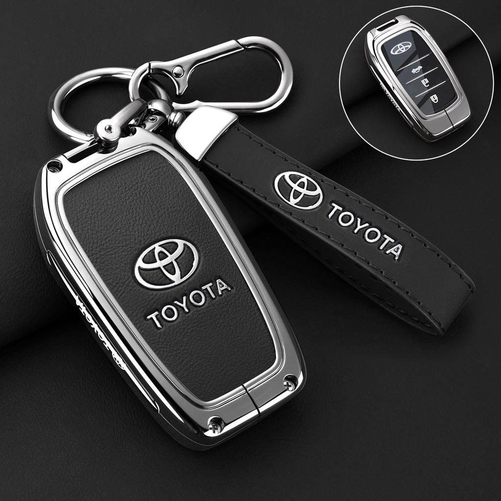OFWP3 Car Key Case Fob Cover Holder Shell for Toyota CHR Hilux Fortuner Land Cruiser 200 Camry Corolla Crown RAV4 Highland Accessories