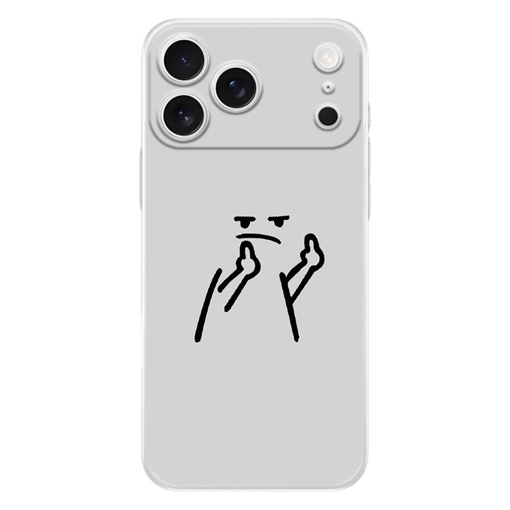 Мягкий прозрачный чехол из ТПУ для телефона iPhone 17 Air 16E 16 11 15 14 Pro MAX 12 13 7 8 Plus SE Пасхальный чехол Милый Спичка Мужчины Пара