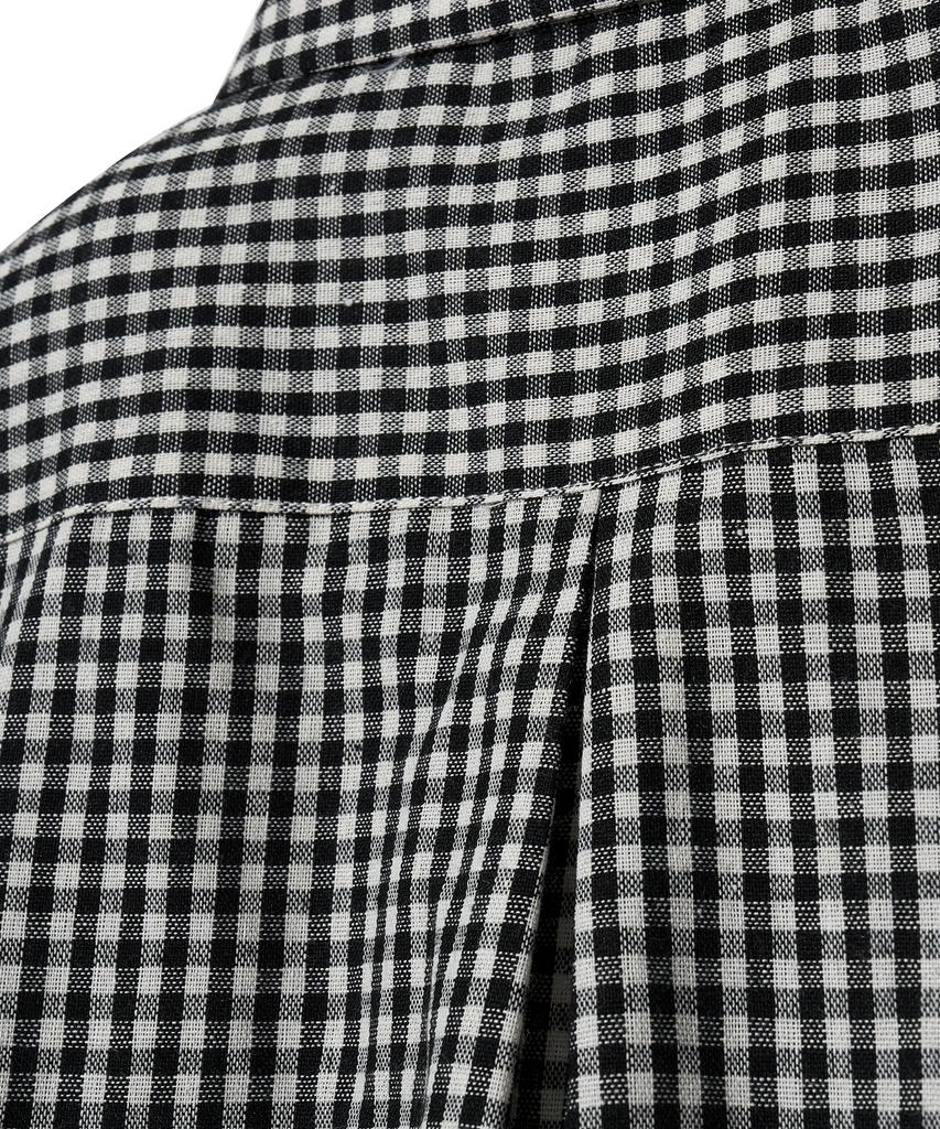 STANDARDERROR 87-Stan072 Classic Oversized Short Sleeve Gingham Check Shirt (B Type)