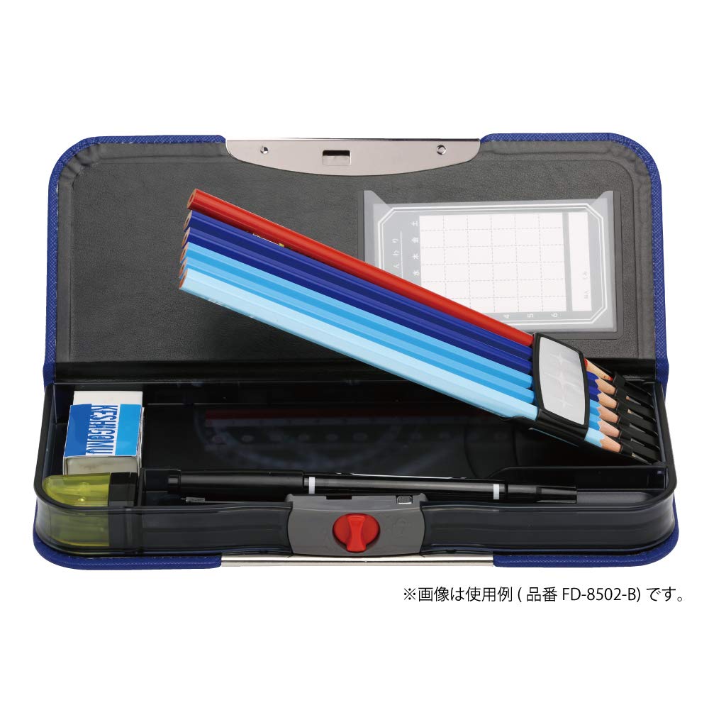 Sonic Pencil Alrock Blue Case, Double-Sided Design, Slim, FD-8502-B