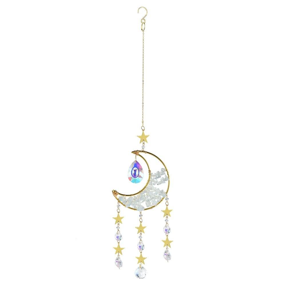 Crystal Sun Catcher Prism Colorful Wind Chimes Creative Moon Catchers Yard Garden Decor