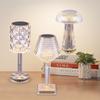Crystal Table Lamp With Remote Control Led Night Light Luxurious Bedside Atmosphere Lamp USB Desk Lamp Candlelight Dinner Decor