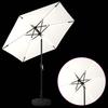 Garden Umbrella with LED Lights and Base 230 x 230 cm