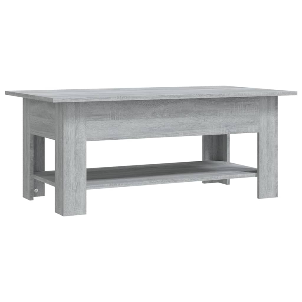 Coffee Table Gray Sonoma 102 x 55 x 42 cm Particleboard