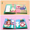 Montessori Sensory Busy Board Quiet Felt Book For Early Activity Learning Book Little Doll House Handmade Felt Books For Travel