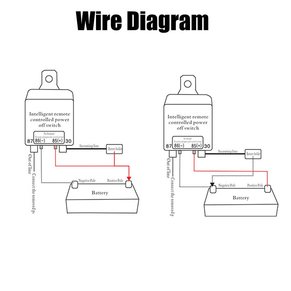Anti-Theft Remote Control Kill Switch Remote Battery Disconnect Switch 12V 200A For Car Boat RV Van Battery Cut Off Switch Relay