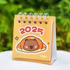 Kawaii Mini Small Desk Calendar July 2024 To December 2025 Pocket Portable Carton Calendar Punch Plan Officce Desktop Decoration