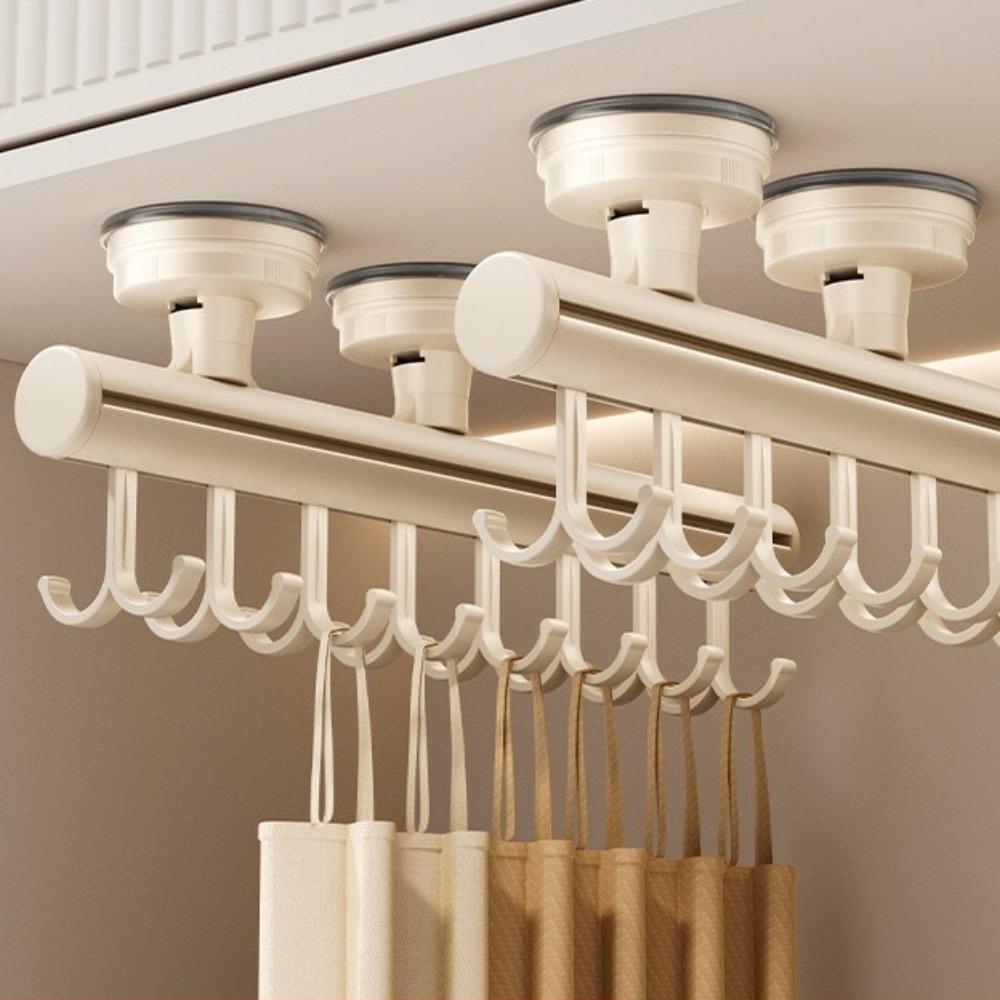 Экономичные раздвижные крючки для шкафа Съемная влагостойкая выдвижная вешалка для одежды Регулируемая стойка для шарфов и галстуков без сверления Спальня
